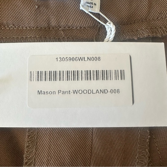 Reformation Mason Pant in Woodland Brown High Waist Pleated Quiet Luxury NWT - Picture 8 of 9